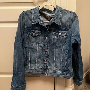 J crew denim jacket size large